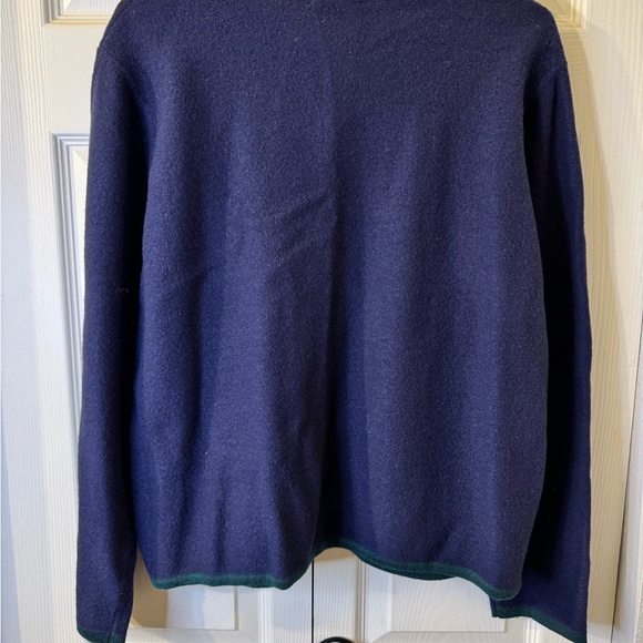 Pendleton Wool Sweater in Navy and Green - Picture 3 of 6